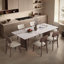 Minimalist retro rectangular dining table set