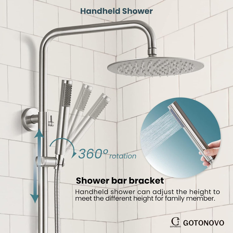 Robinet de douche avec valve brute