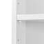 Armoire de rangement haute multifonctionnelle avec deux portes et tablettes réglables-396513845