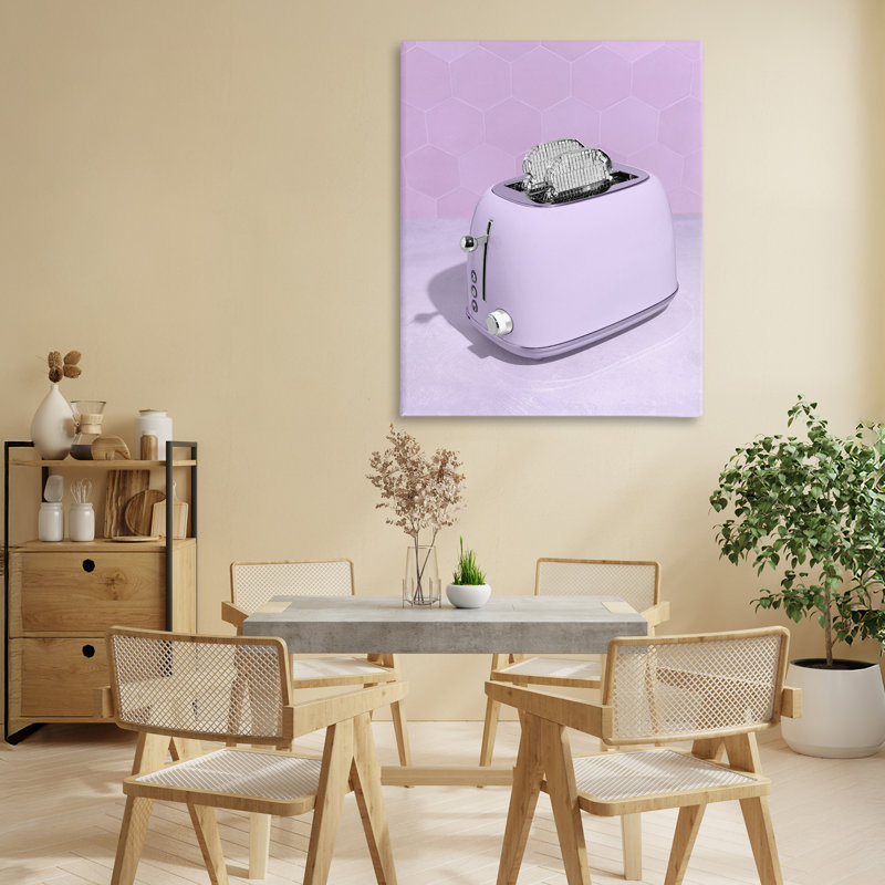Disco Toast sur toile mauve, design par Lish Creative, 30 x 24