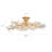 Kethe 8-Light Crystal Semi-Flush Mount
