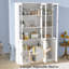 Grand garde-manger avec portes en verre
