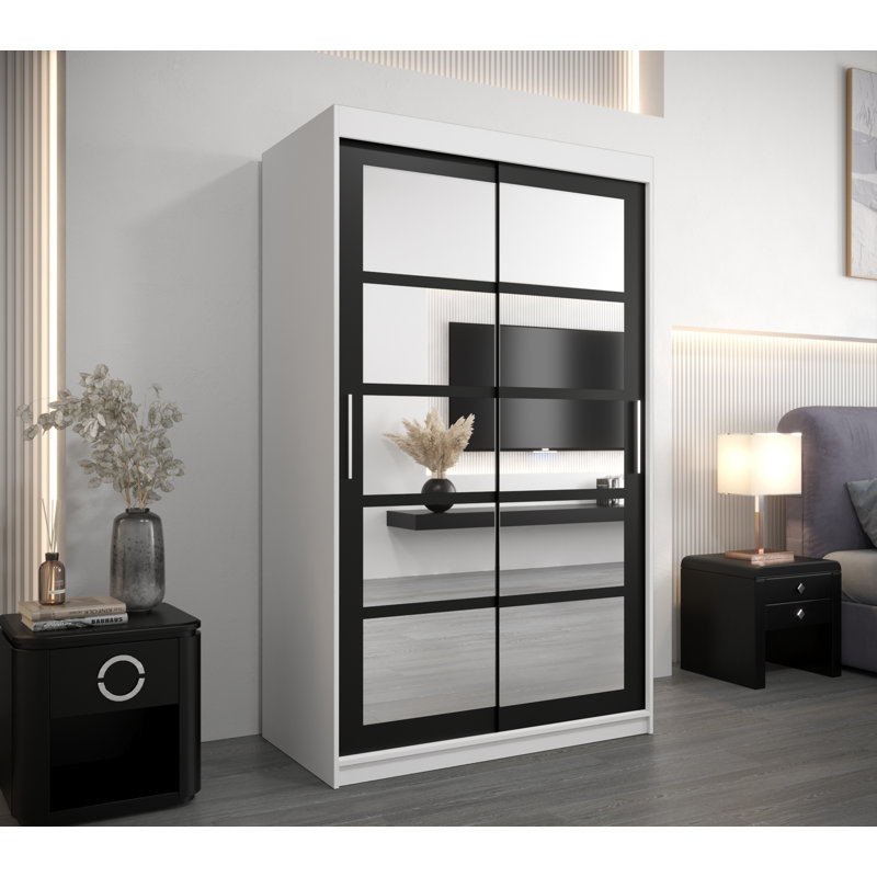 Aadu 2 Door Manufactured Wood Wardrobe, White Matte