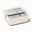 Caraway 10 Cup Glass Food Container Square Shape W/ Lid, Cream