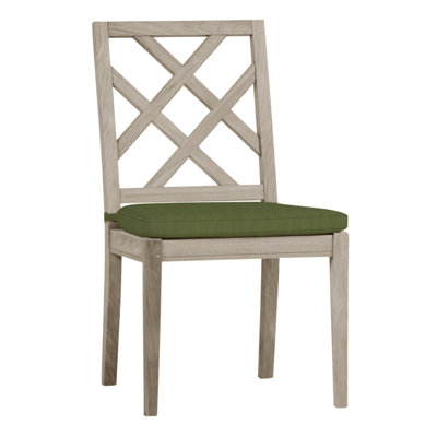 Haley Patio Dining Side Chair with Cushions