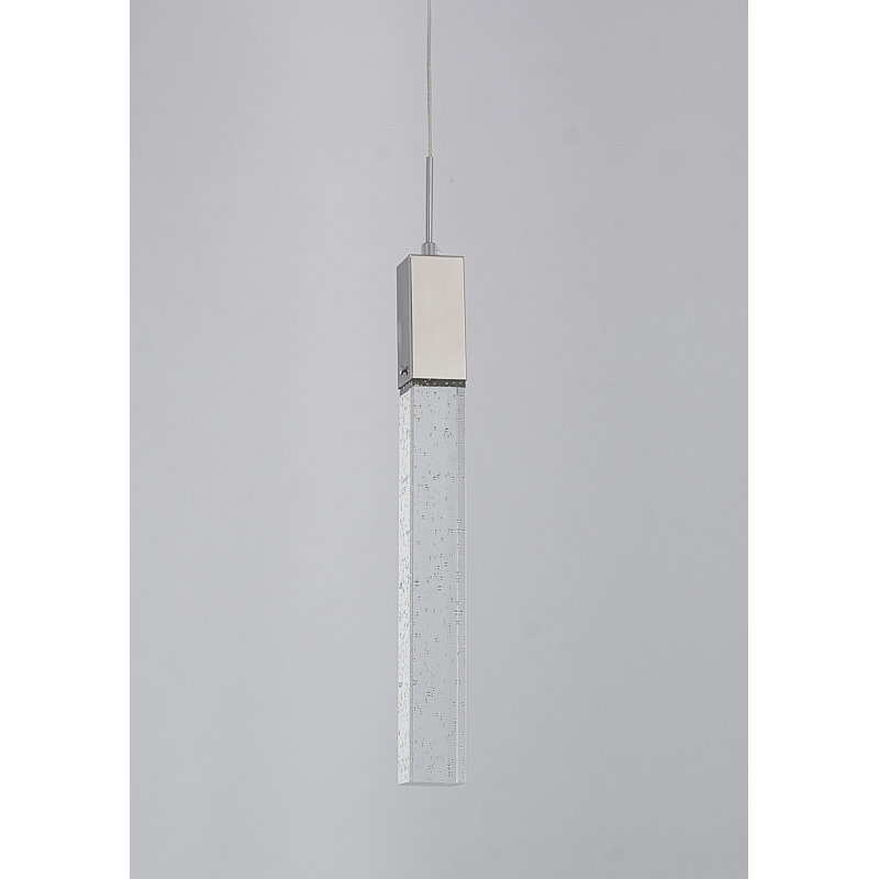 Luminaire suspendu en bronze à 1 lumière Couto, Chrome