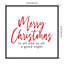 "Merry Christmas to All Script", art textuel sur toile-1045730536