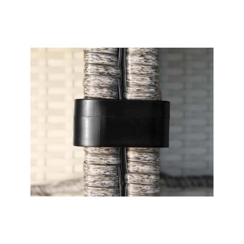 Ensemble modulaire avec coussins 8 pièces Hoyle, Oléfine grise