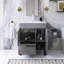 28 po Élégant meuble-lavabo sur pied avec lavabo en céramique