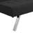 Wood Frame And Stainless Leg Black Bed With Fire- Fabric In Stainless Leg Smooth Surface-123881869