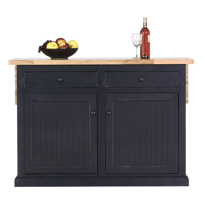 Butcher Block, Black, Wood