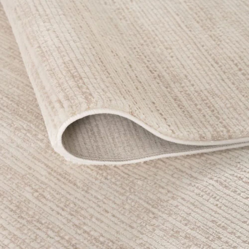 Carmel Modern Striped Cream/Beige Area Rug, Rectangle 80 x 150 cm