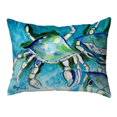  Housse et insert de coussin rectangulaire d'extérieur White Crabs