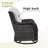 Bonia Makennah Swivel rocking Patio Chair with Cushions and Ottoman-93589123-114743484