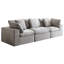 Canapé modulaire compressé à 3 places en gris, canapé-lit minimaliste moderne pour le salon, éponge à haute densité 33d, conception compacte, tissu de qualité, canapé modulaire à emballage quadruple, gris, économie-2111381034-2111381032-2111381033