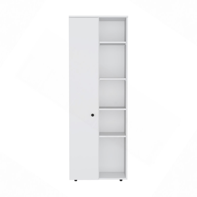 Armoire de cuisine avec cinq tablettes intérieures et extérieures