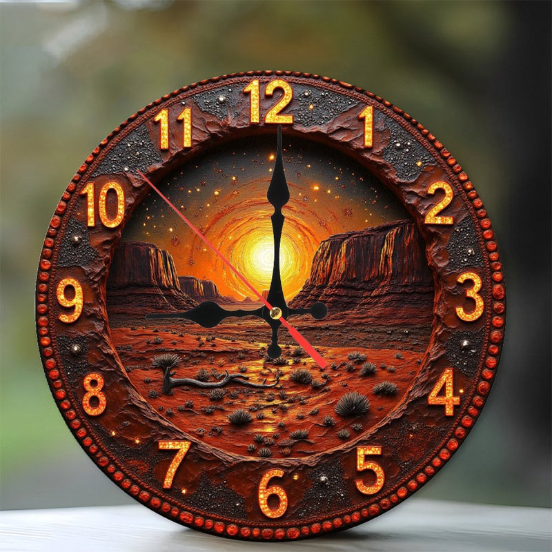 Horloge murale colorée