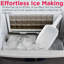 Frigidaire Countertop Stainless Steel Ice Maker with Transparent Window, Clear Ice Cube Maker, 40 lbs.-42662437