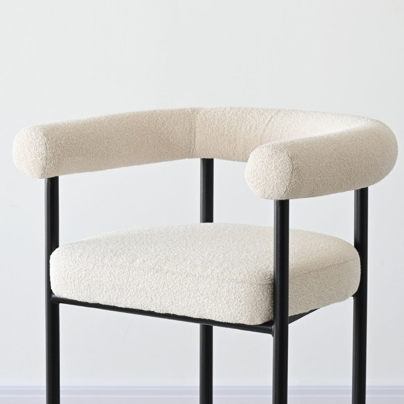 Ensemble de 2 tabourets de comptoir 24 "modernes avec accoudoirs (ensemble de 2)