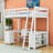 Loft Bed With Integrated U-Shaped Desk And Multi-Storage Drawers-2061205327-2061205326