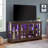 Bookcase, LED Display Cabinet With Adjustable Shelves And Glass Doors-1673965360