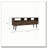 New Haven 2-Drawer 3-Shelf TV Stand Dark Walnut