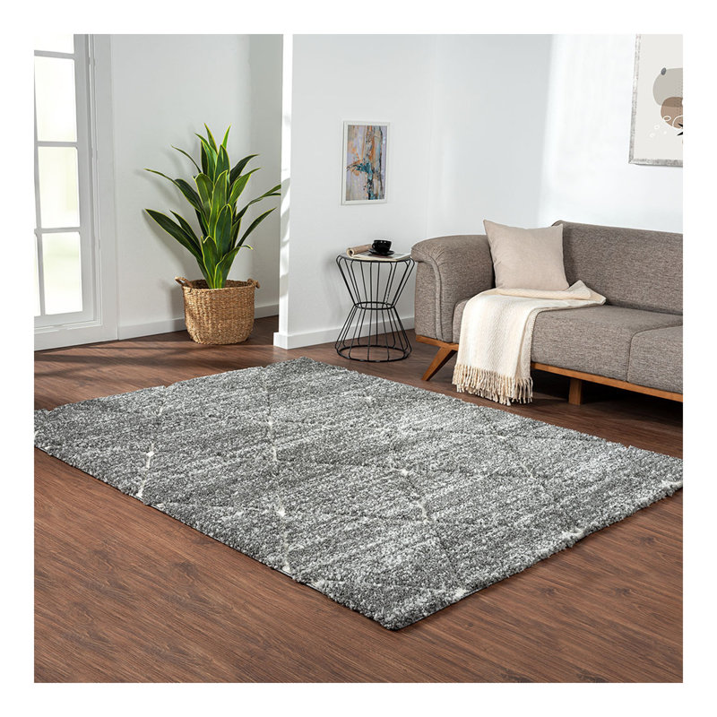 Tapis gris et crème Talas