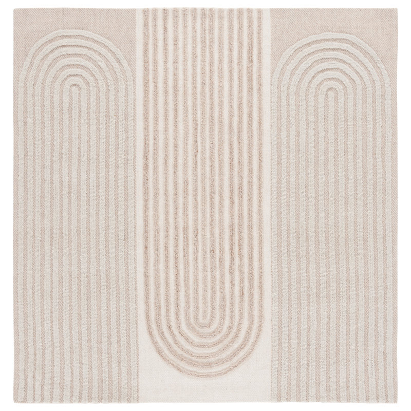 Neppur Southampton Hand Tufted Performance Geometric Shapes Rug, Square 6'