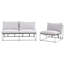 Garden Sofa Set 3 Seater Bessi Metal Green-135896514