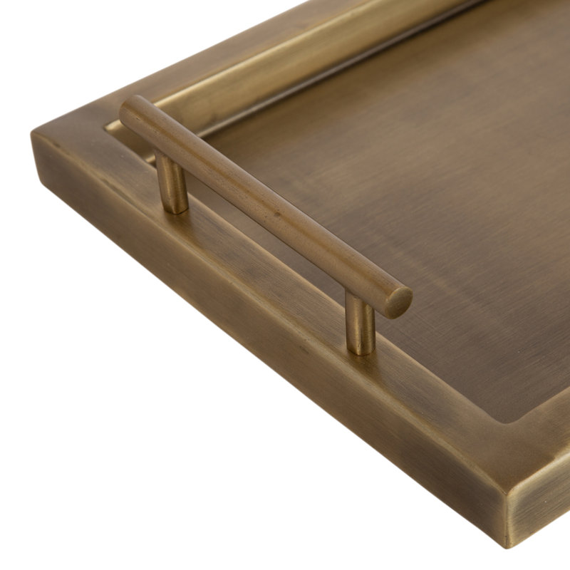 Halsey Decorative Metal Rectangle Tray