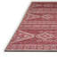 Tapis rouge / blanc tissé à la machine Anazia-199816747