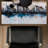 Abstract city with reflection on water - 15.75"x31.50" Desk mat