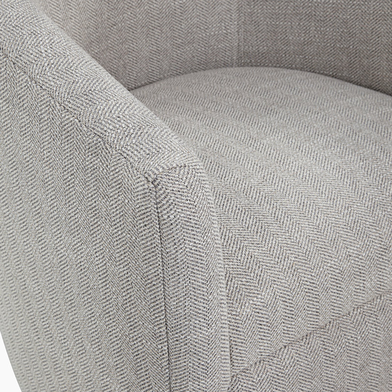 Fauteuil demi-tonneau pivotant