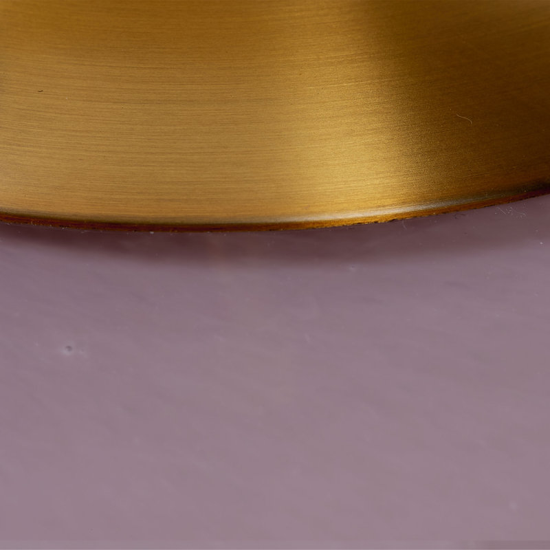 Luminaire suspendu en verre 1 lumière Brianna, Rose