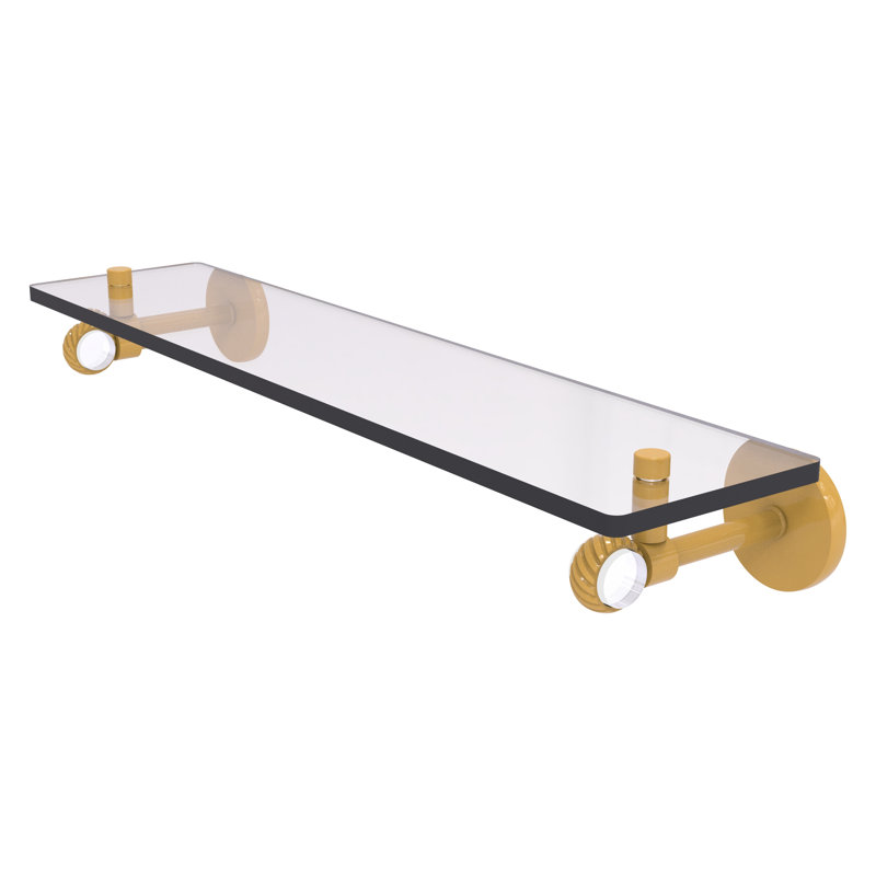 Tablette flottante Clearview, H 3,3 po x l 22 po x P 5,65 po, Or espagnol