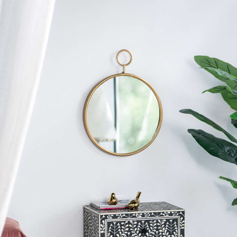 Miroir mural rond, 32,3 po x 26,4 po