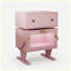 Table de bout robot 20,7 "de large avec DEL rose avec tiroir rotatif à 360 °, table de bout moderne pour la chambre à coucher-129160774