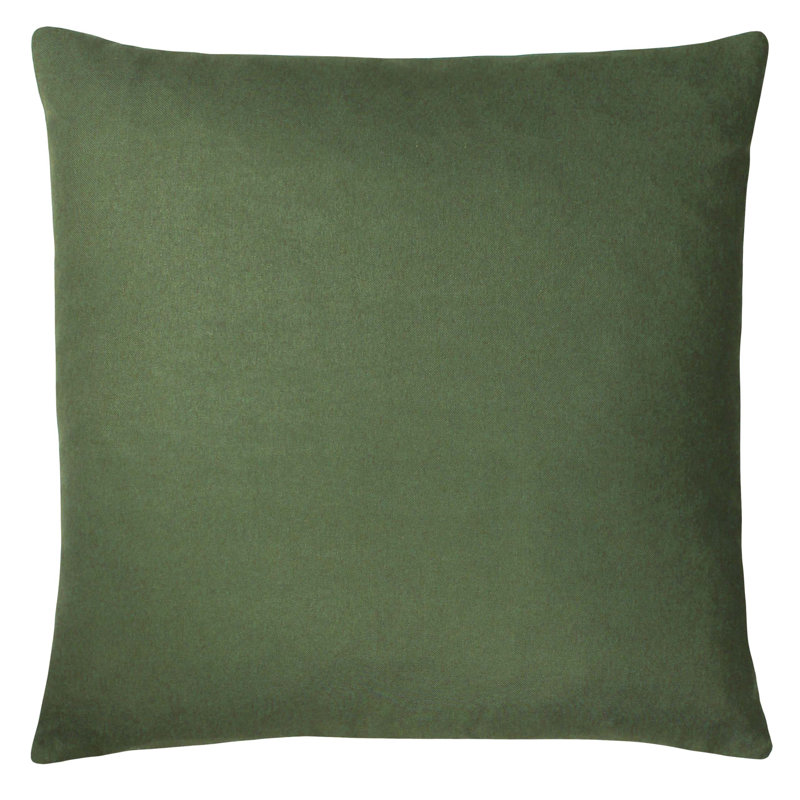 Floral Square Throw Cushion, Forest Green, 45cm H x 45cm W x 16cm D