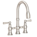 Jacobean Pull Down Kitchen Bridge Faucet