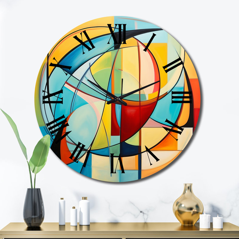 Horloge murale Mid-Century, Très grand