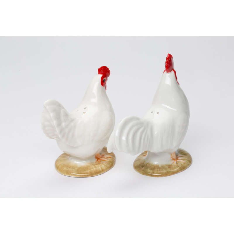 White Rooster Salt And Pepper