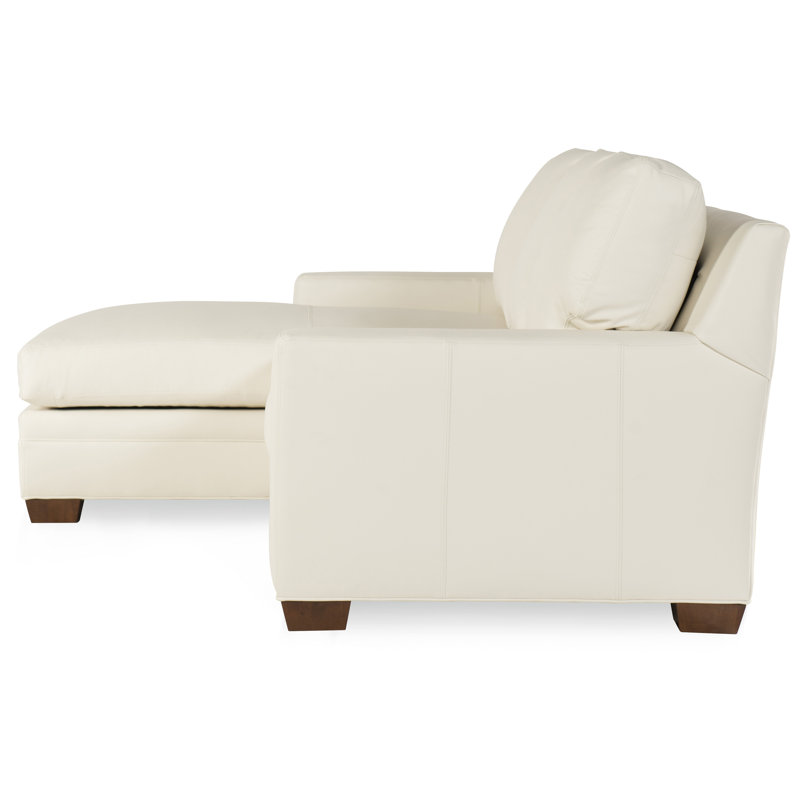 Canapé modulaire Hanley (cuir, pieds tournés), Bronze industriel, Cuir véritable Aspen Lenado brun