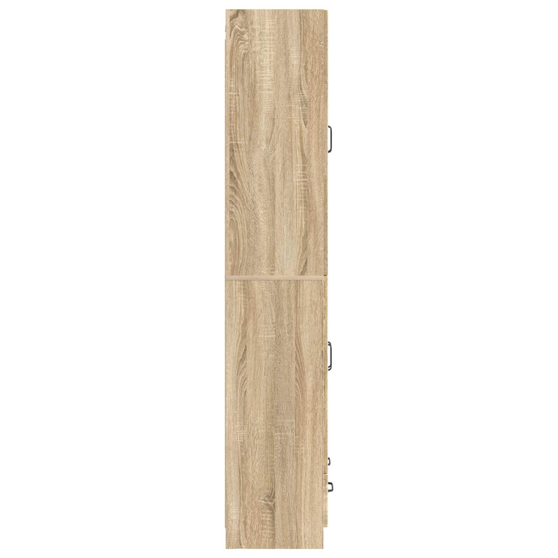 4 -Door 3 Storage Cabinet, Sonoma Oak