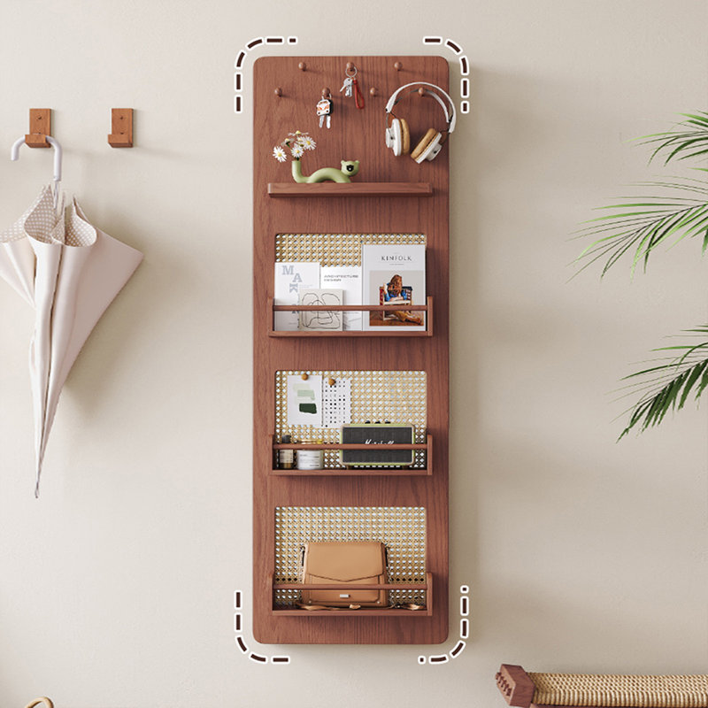 Miroir pleine grandeur rectangulaire en bois massif, 59,06 po x 37,01 po