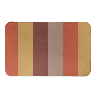 Little Italy Microfiber Foam Non-Slip Bath Rug