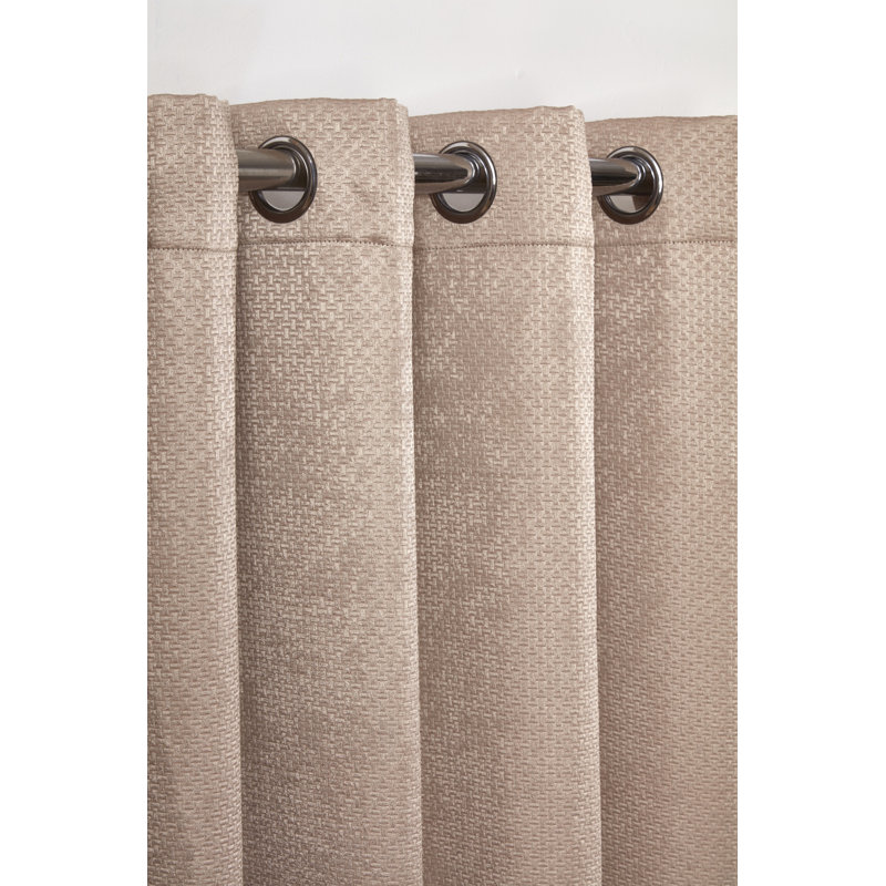Ambiance Blackout Curtain Pair, Taupe, 168 W x 228 D cm