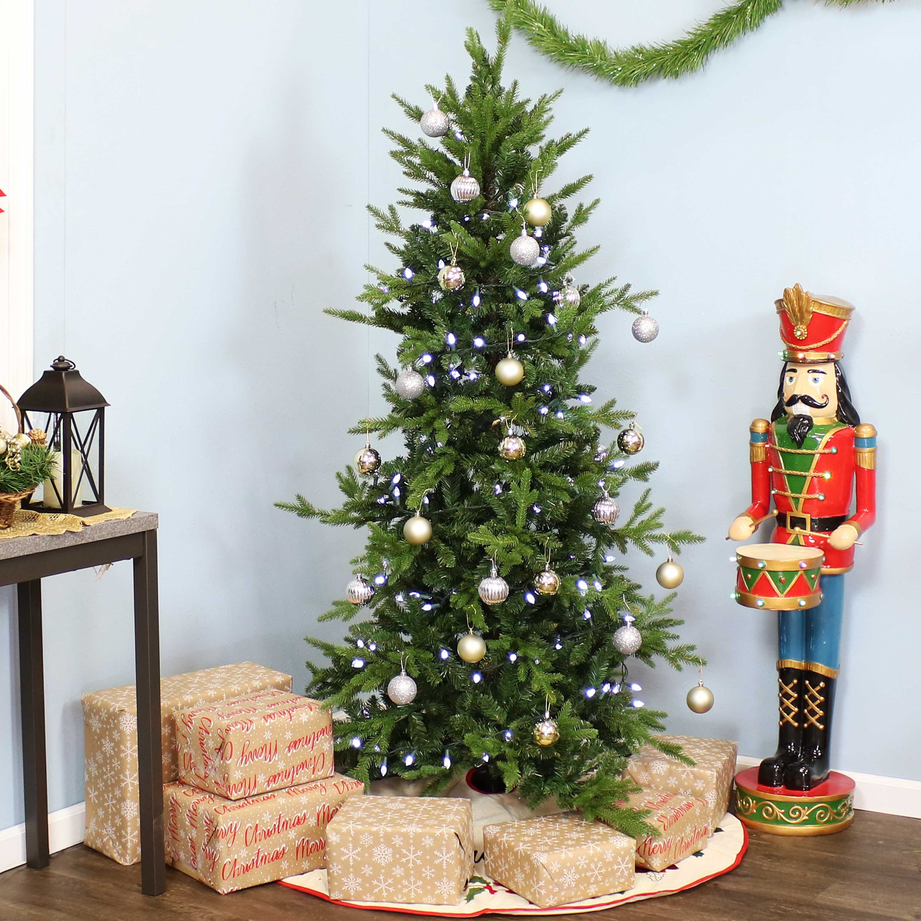 The Holiday Aisle® Slender Green Realistic Artificial Pine Christmas ...