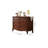 Simple Retro Mahogany Entrance Cabinet Solid Wood Accent Chest-101838492