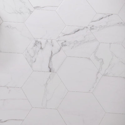 Carrelage à motif hexagonal statuarietto 8 "x 9" Prisma