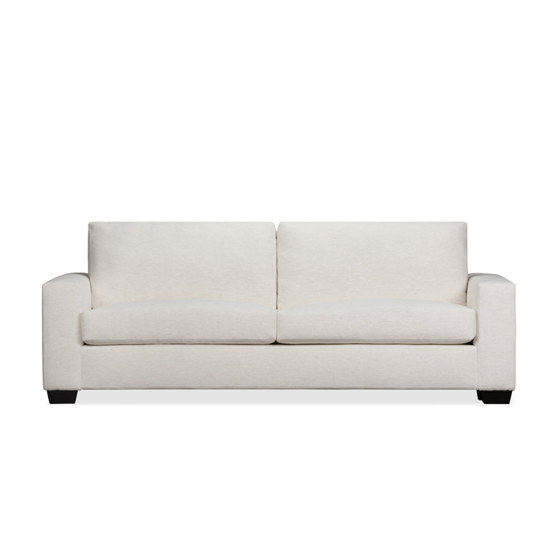 Canapé-lit rembourré de 91 po Jonie, Chenille Crypton® neige Nomad
